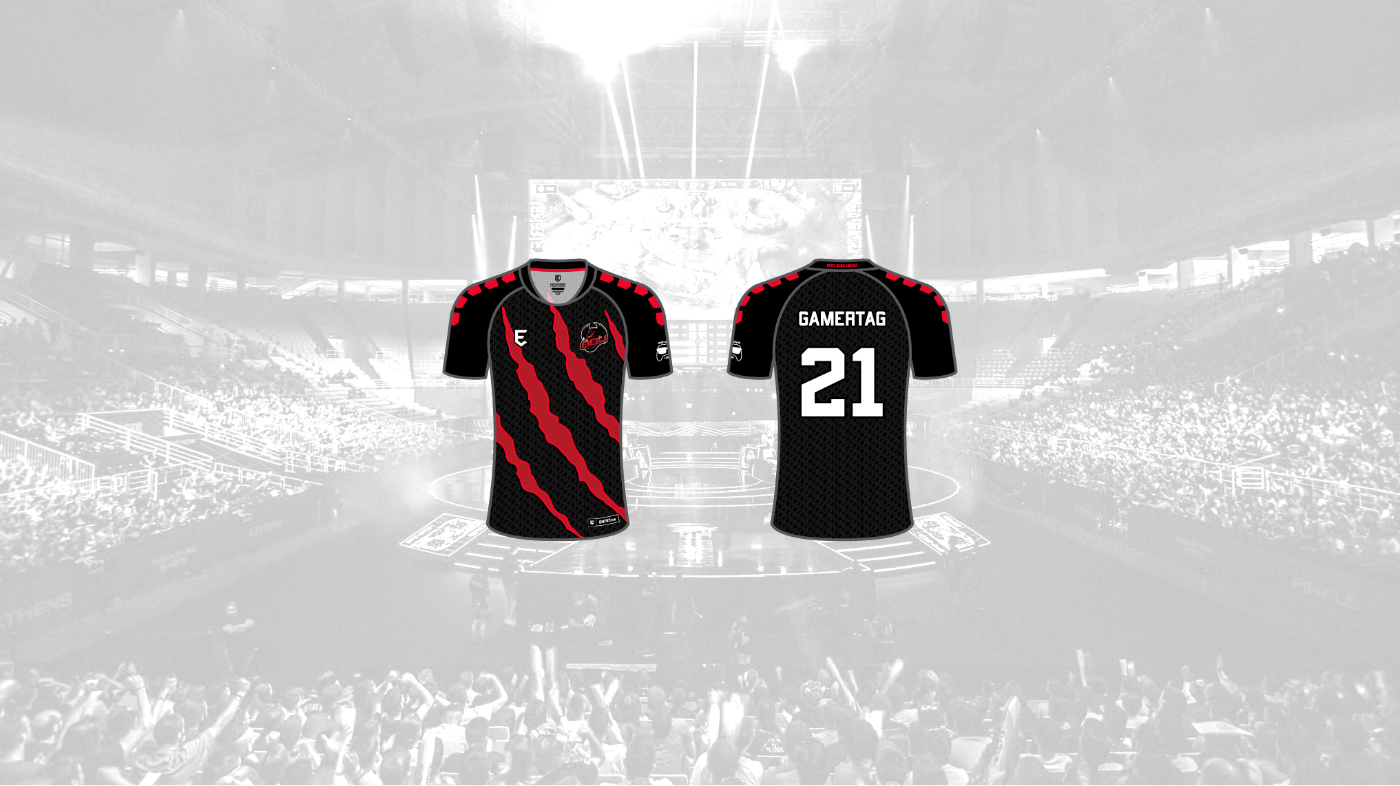 BBU custom short-sleeved esports jersey design