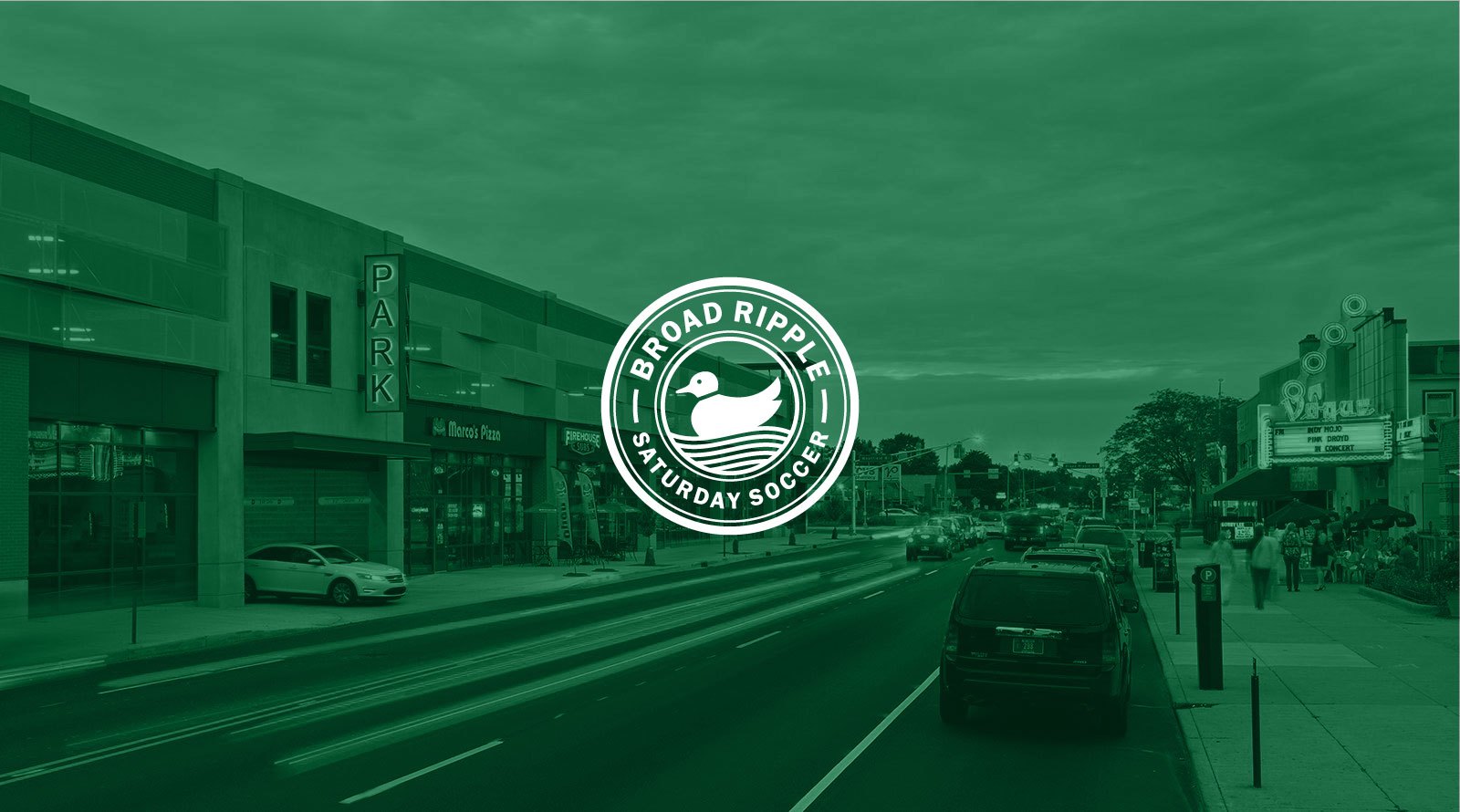 Broad Ripple Saturday Soccer custom soccer logo design