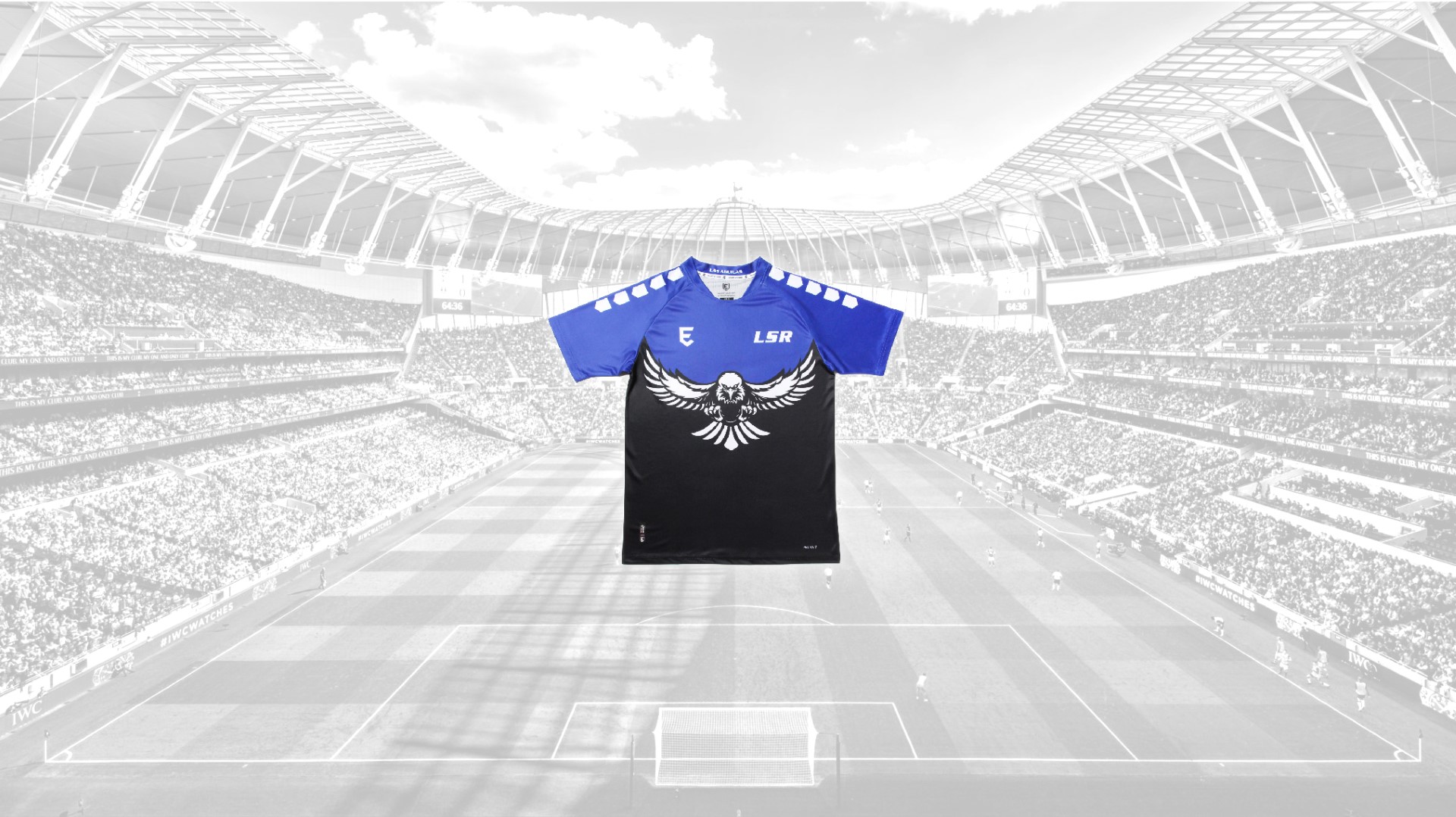 Las Aguilas custom short-sleeved soccer jersey design