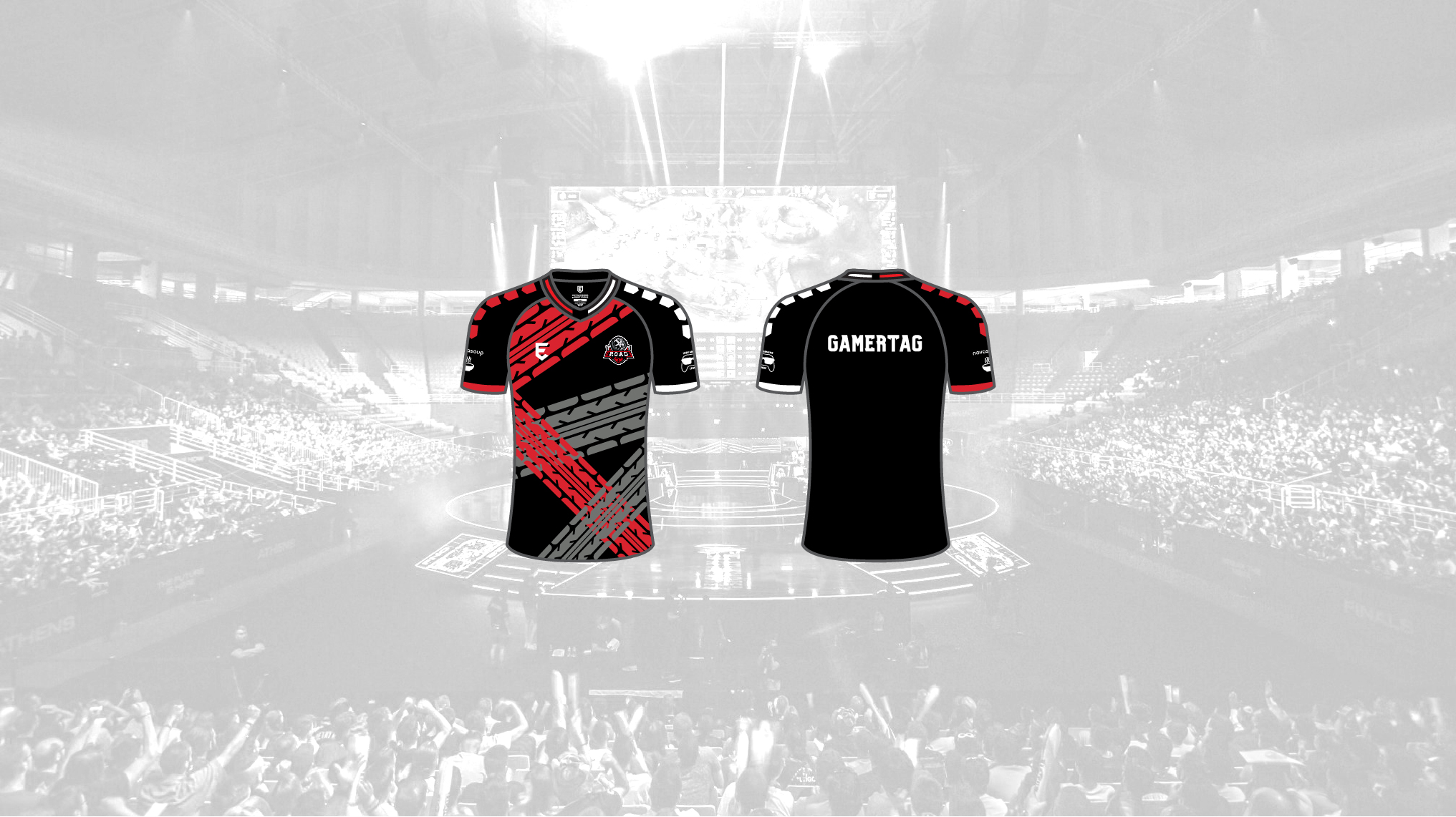 RoadKill Esports custom short-sleeved gaming jersey design